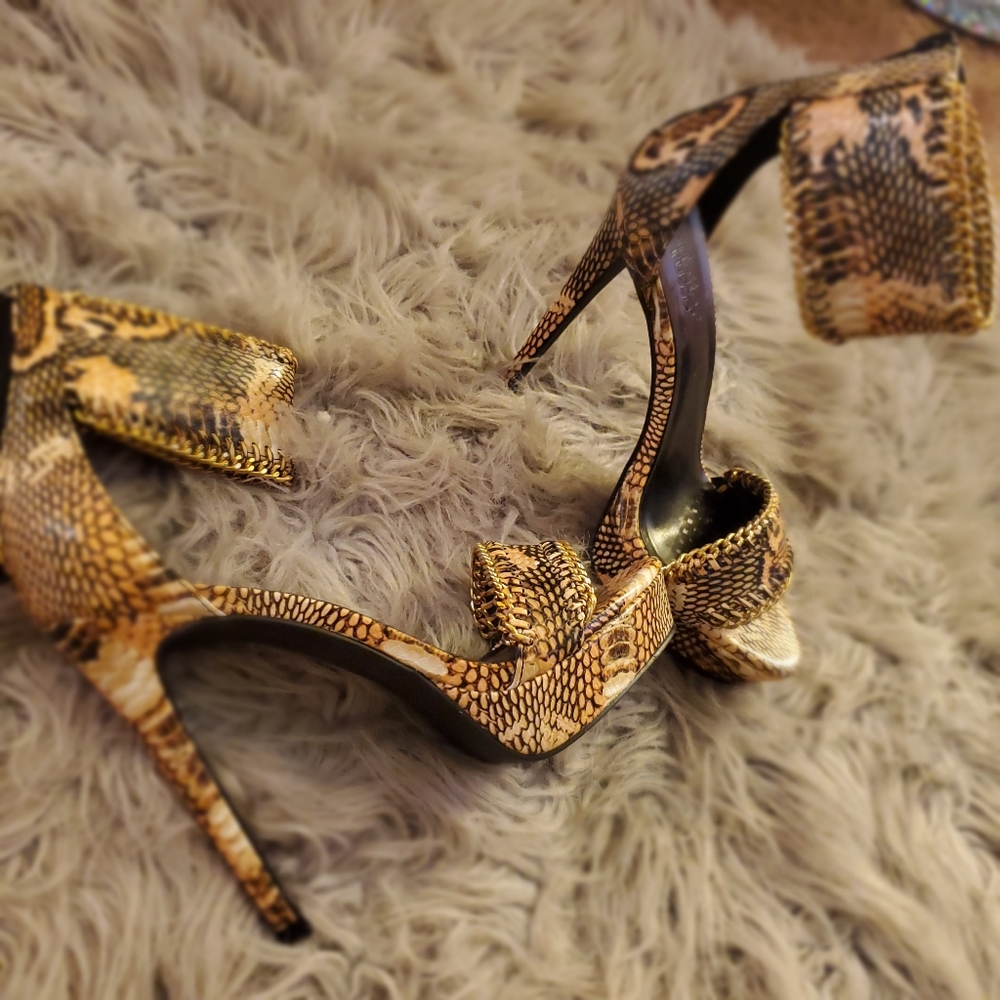Snake skin heels